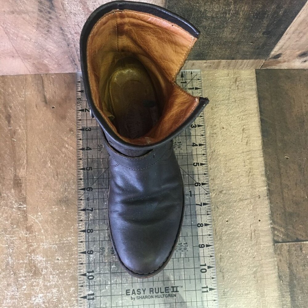 Fiorentini Baker Brown Side Zip Buckle Ankle Boots Womens EUR 35.5 US 5.5 - Picture 3 of 12